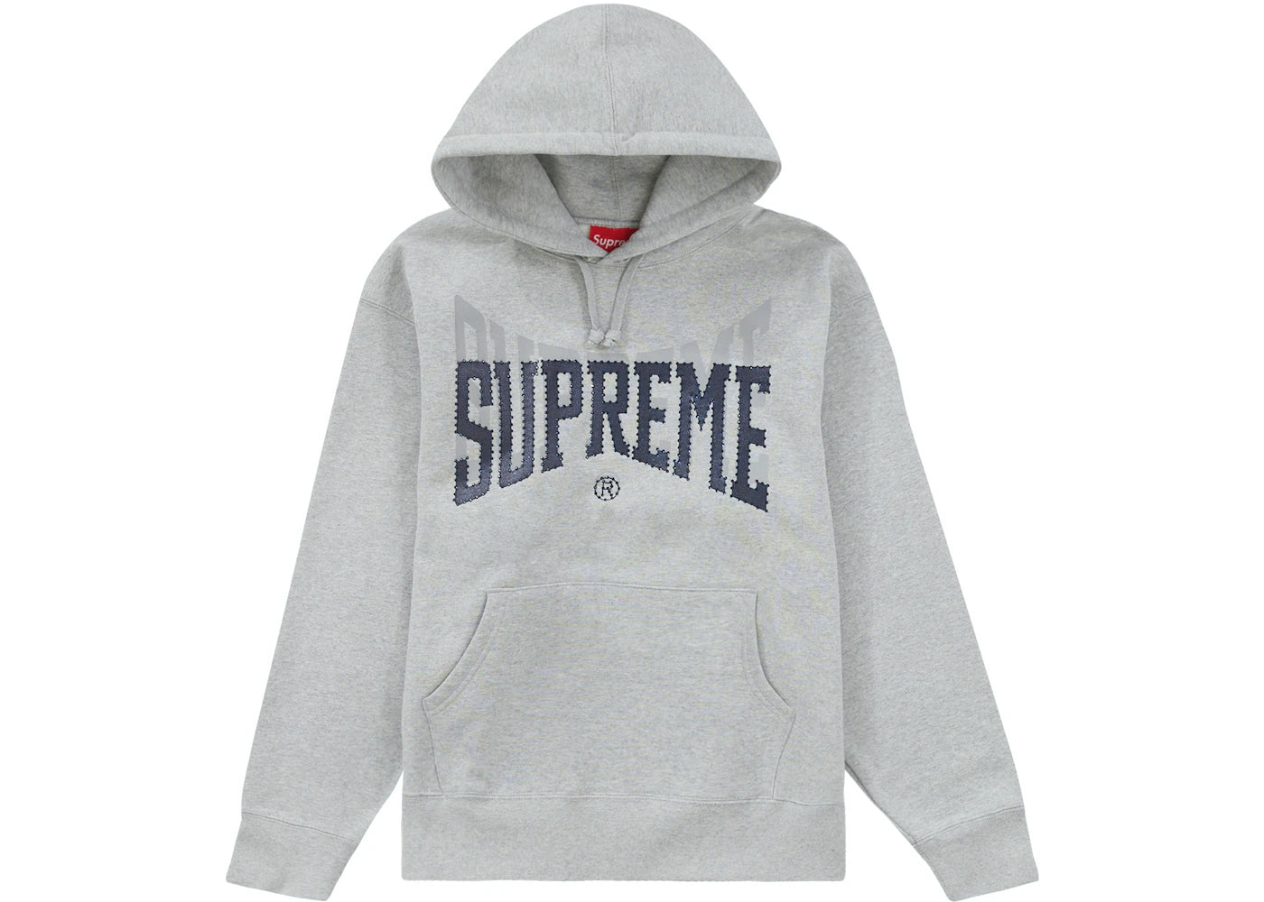 Sudadera con capucha Supreme Strass Shadow Gris jaspeado