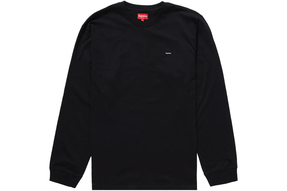 Camiseta de manga larga Supreme Small Box (PV22) negra