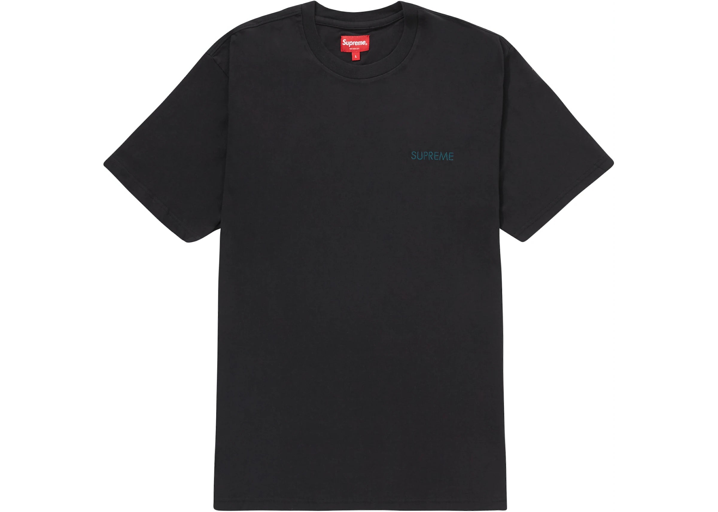 Camiseta Supreme Washed Capital P/C Negro