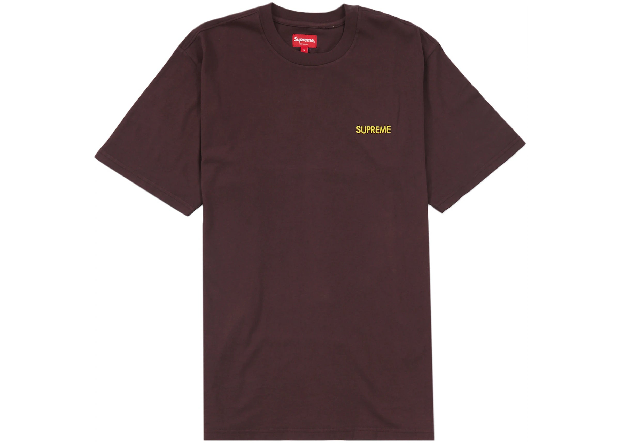 Camiseta Supreme Washed S/S Marrón
