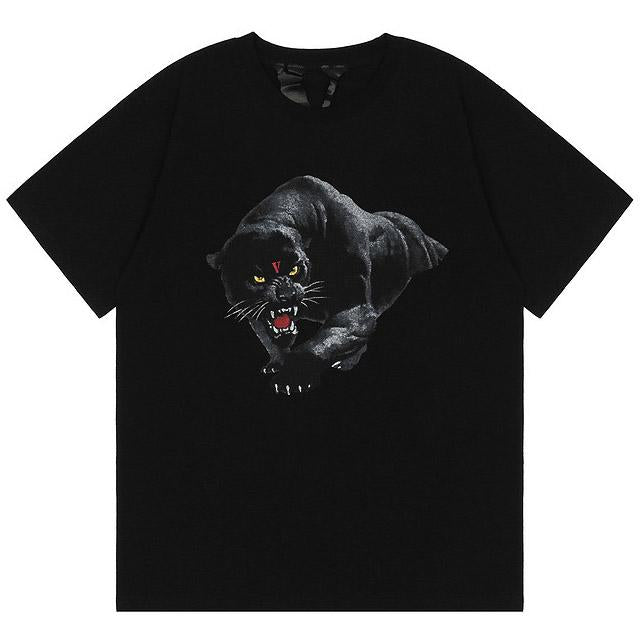 Vlone Black V Panther T-shirt Black