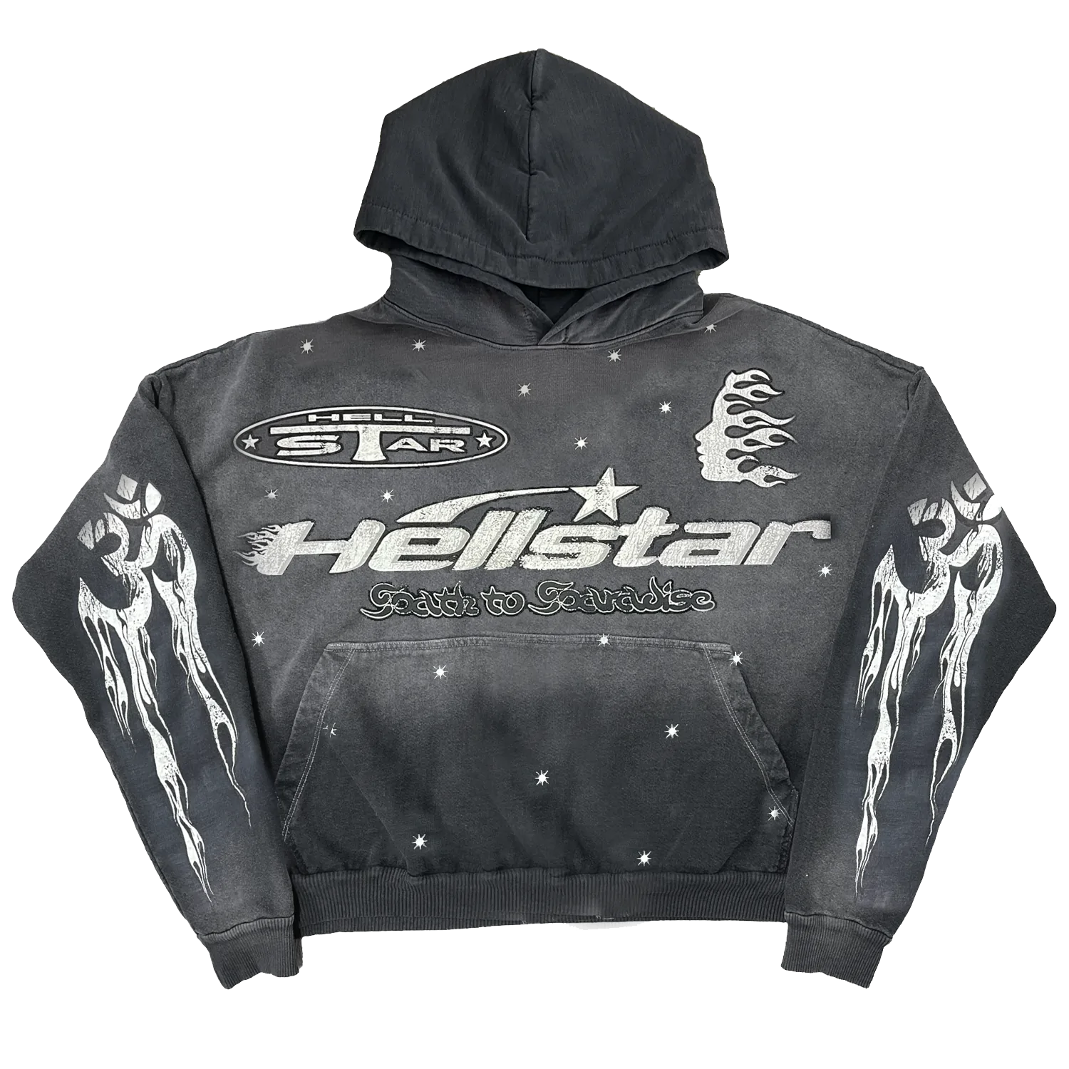 SUDADERA HELLSTAR RACER VINTAGE NEGRO