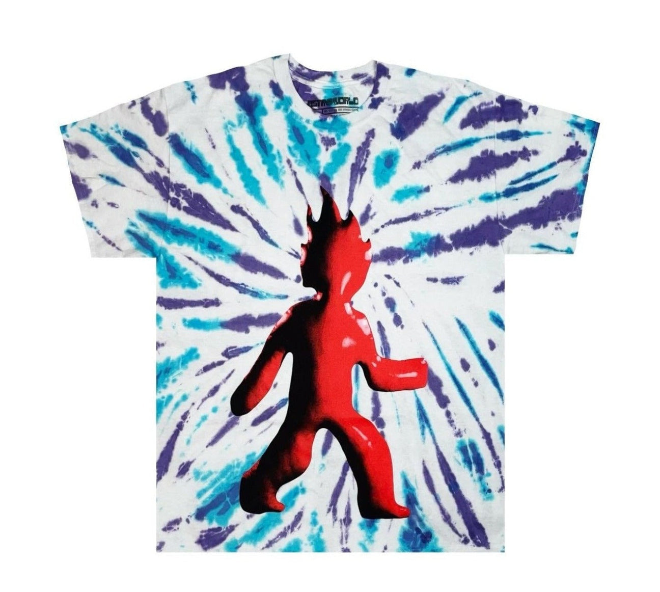 Travis Scott Astroworld Festival 2021 camiseta teñida con llamas