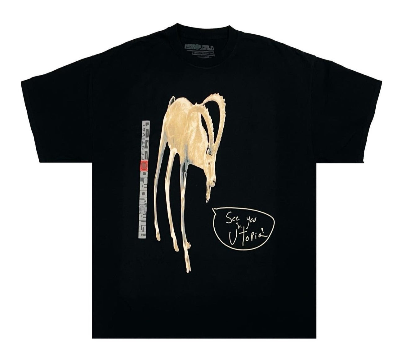 Travis Scott Astroworld Festival 2021 Goat Vintage T-Shirt