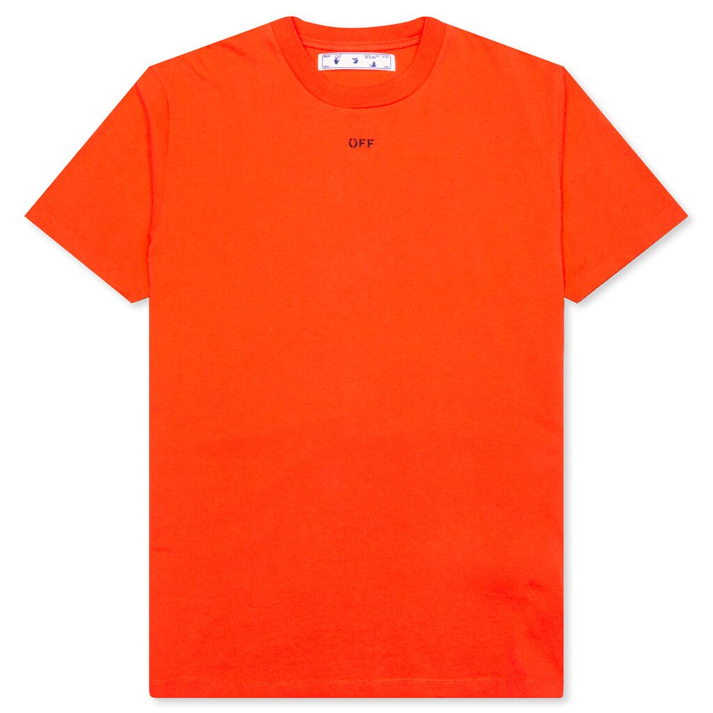 CAMISETA CON PLANTILLA NARANJA OFF-WHITE (ajuste TTS)