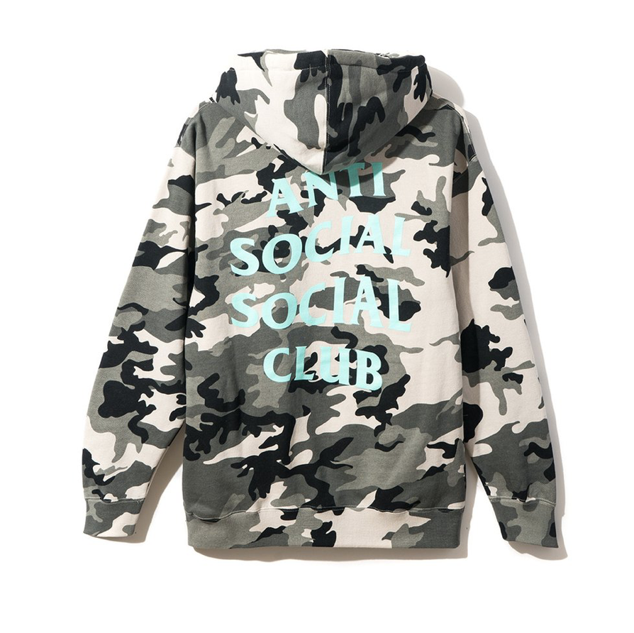 Anti Social Social Club Melrose Ave Hoodie Camo Teal