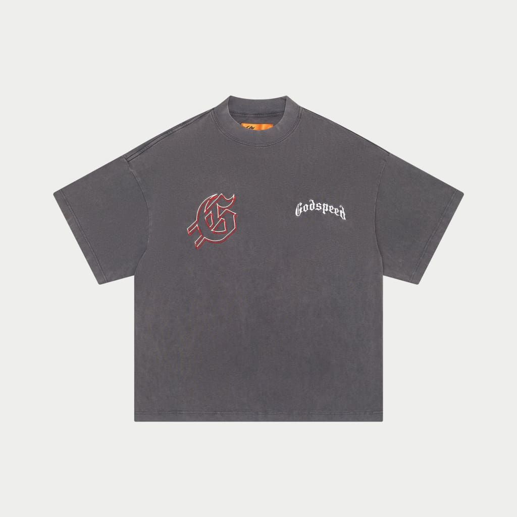 Godspeed Red Day T-Shirt (Grey)