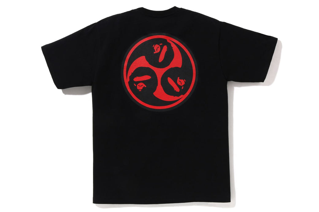 Bape Japan Culture Mitsudomoe Black Tee