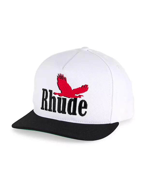 Rhude Flying Eagle Logo Hat White/Red