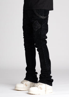 Guapi All Black Velour Denim