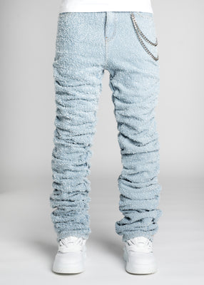 Guapi Sky Blue Super Stacked Denim