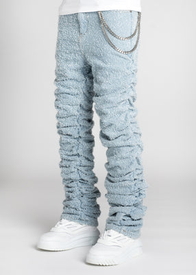 Guapi Sky Blue Super Stacked Denim