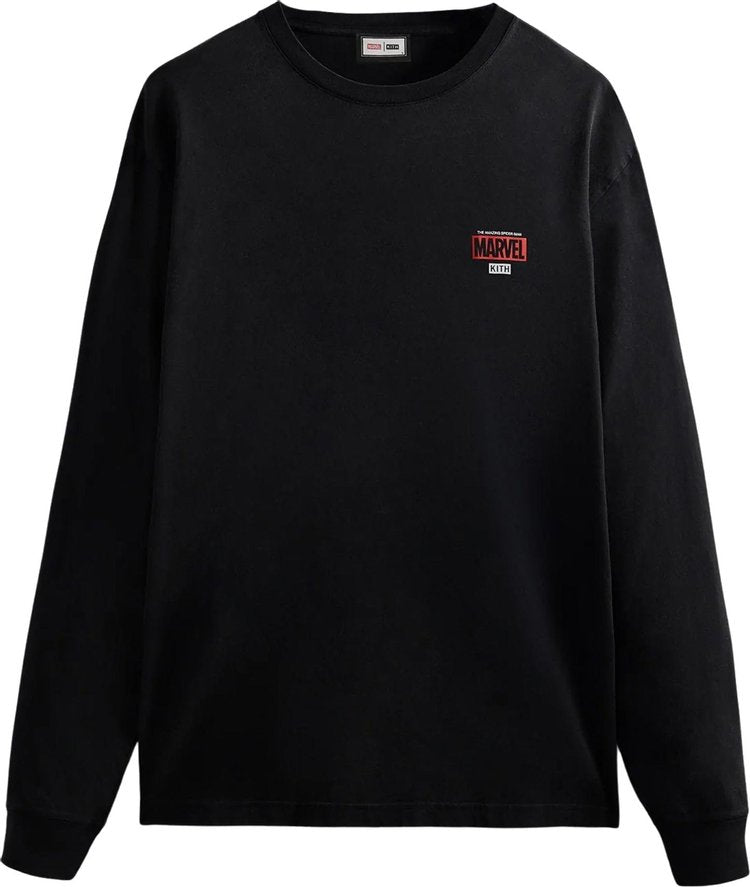 Kith Marvel Spider Man Timeline Long Sleeve Black