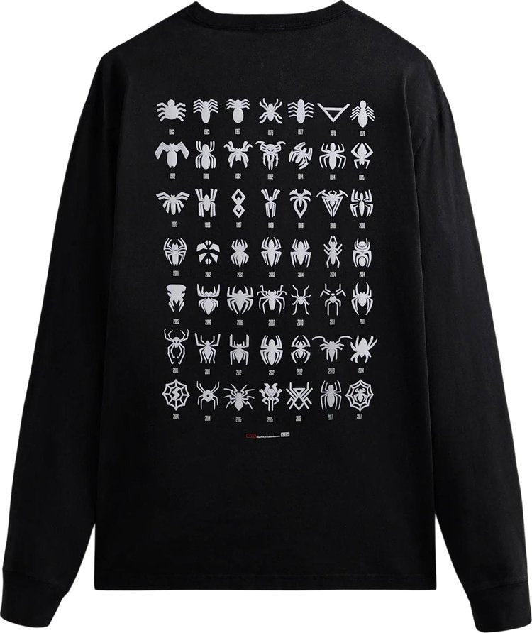 Kith Marvel Spider Man Timeline Long Sleeve Black