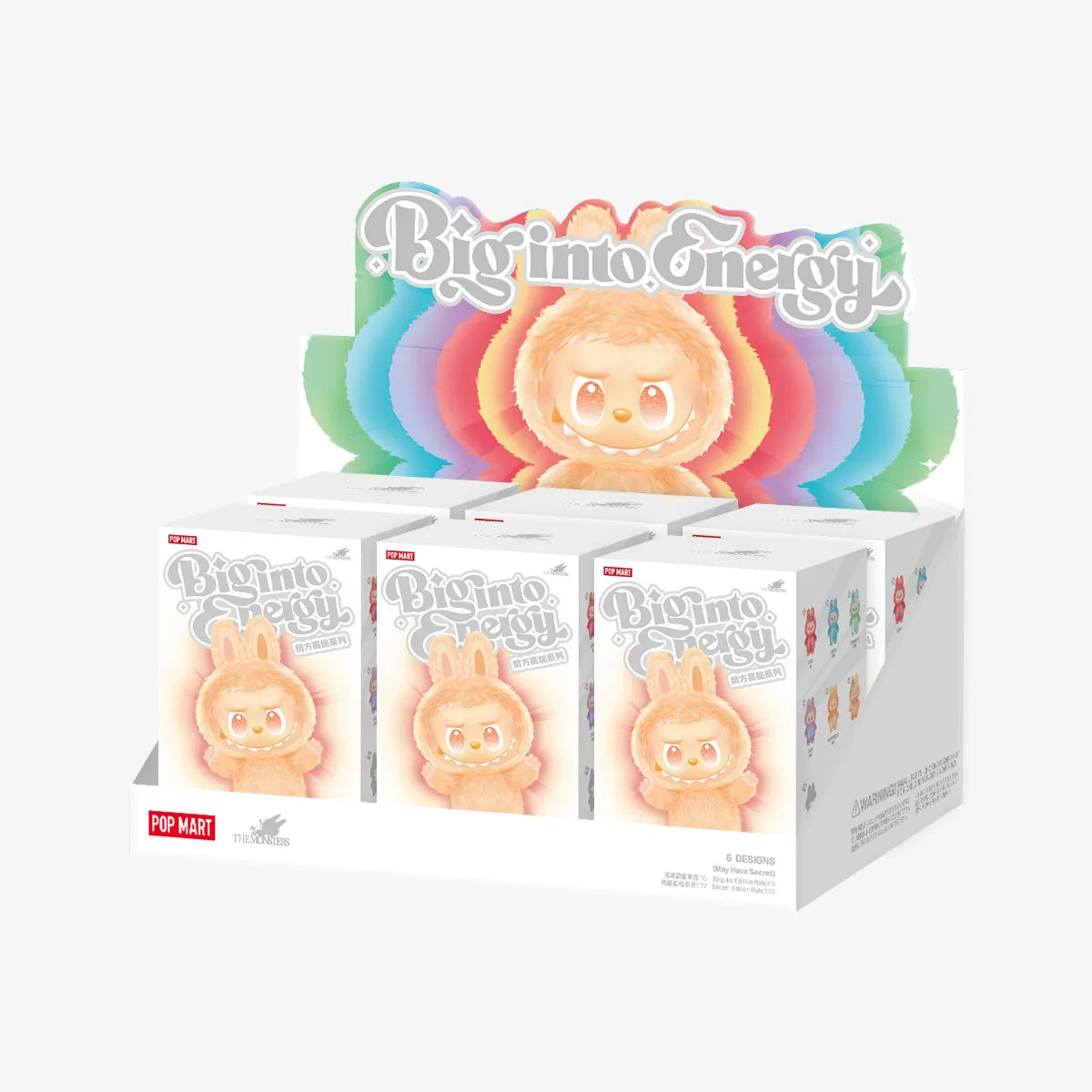 Pop Mart Labubu The Monsters Big into Energy Series Vinyl Plush Pendant Single Blind Box