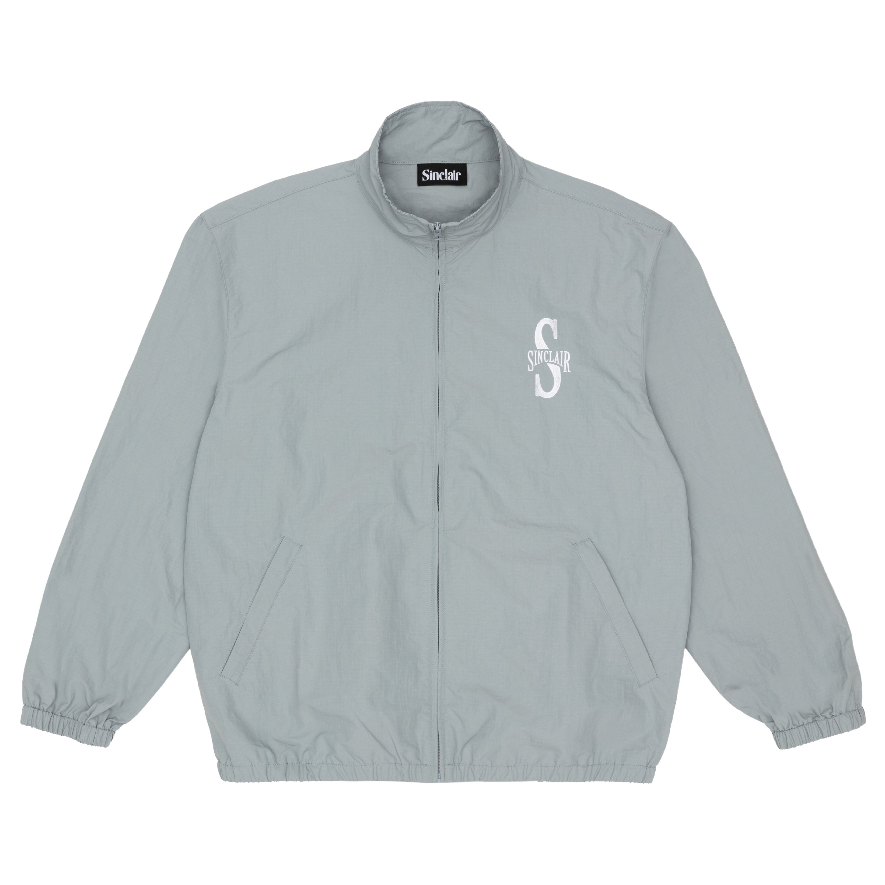 Sinclair S Arch Nylon Track Jacket Grey SS25