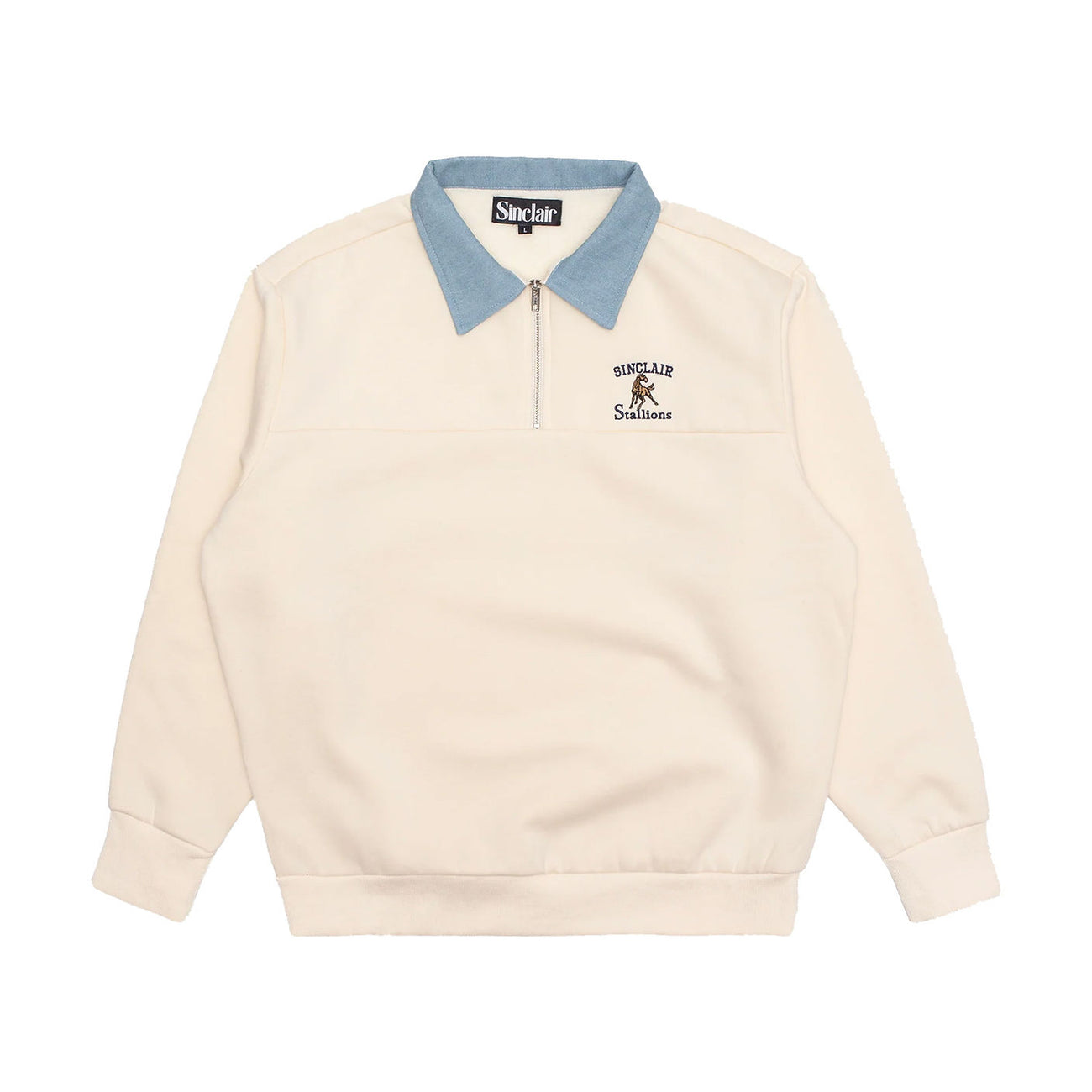 Sinclair Stallions Quarter Zip Cream