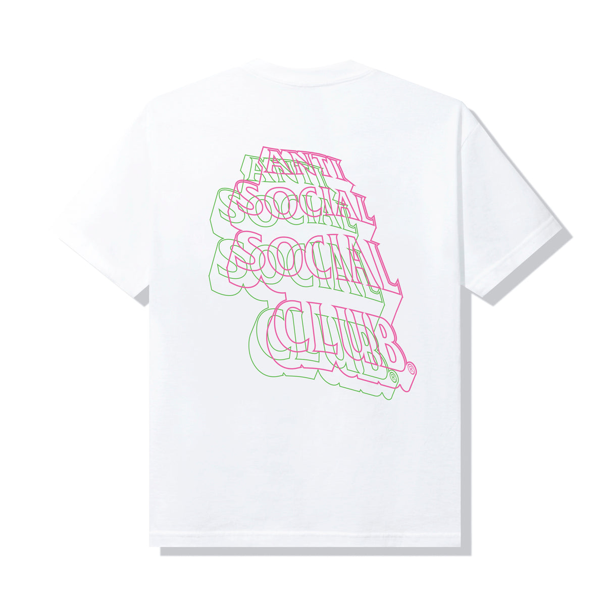 Anti Social Social Club Neon Lights And A Lot Of Rain T-shirt White