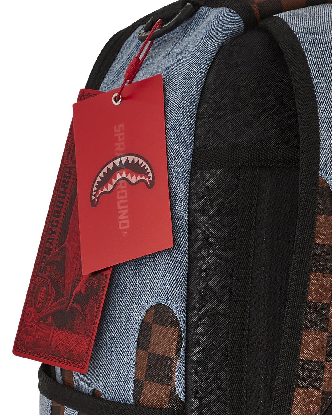 SPRAYGROUND FABRIC HOUSE SHARK DRIP BACKPACK