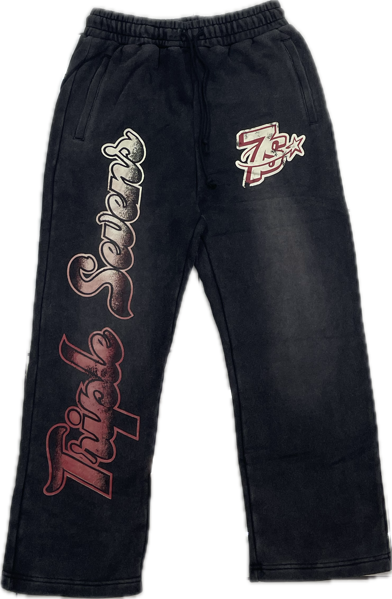 Triple Sevens 777 All-Star Sweatpants Washed Black