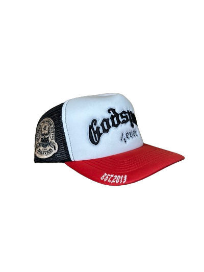 Godspeed GS Forever Trucker Hat White/Red/Black