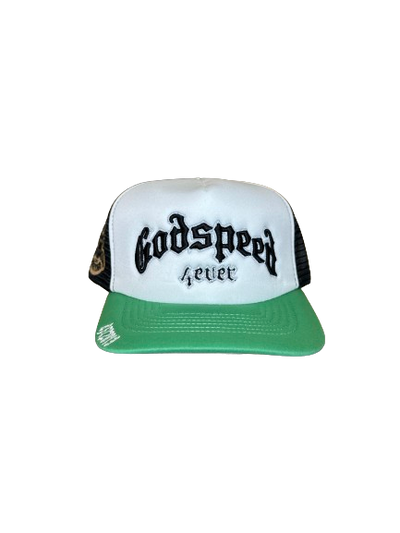 Godspeed GS Forever Trucker Hat White/Green/Black