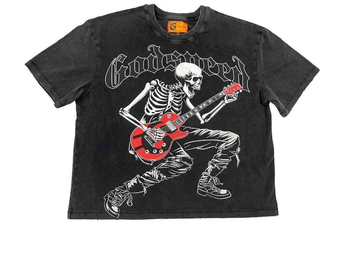 Godspeed Rock On T-Shirt Vintage Black/ Orange