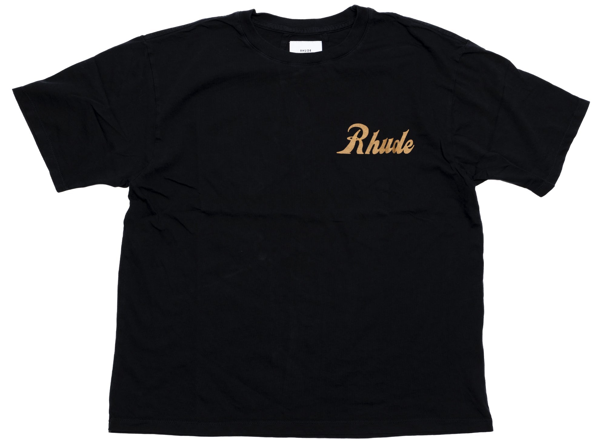Rhude Black 'Sales And Service' Men T-Shirt
