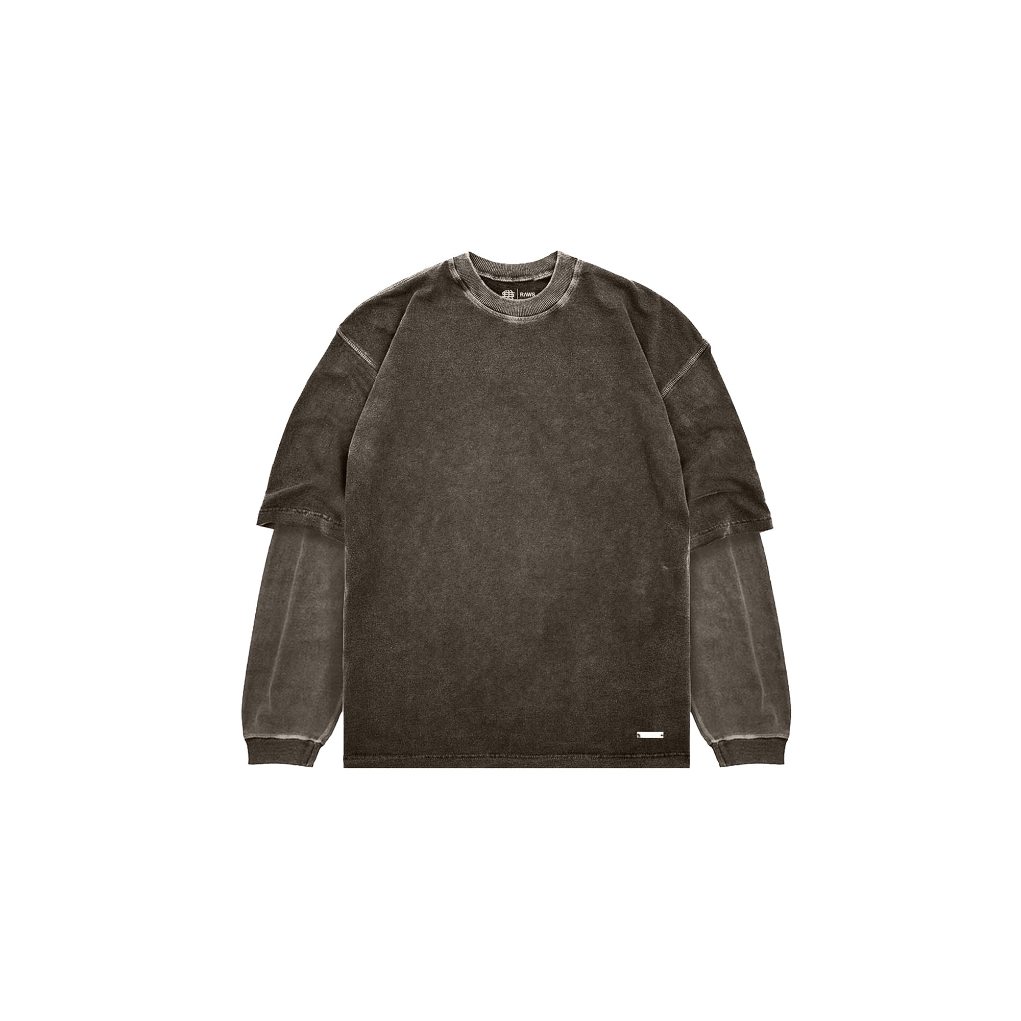 Sole Et. AL Raws Heavyweight Double Layer Tee : Brown