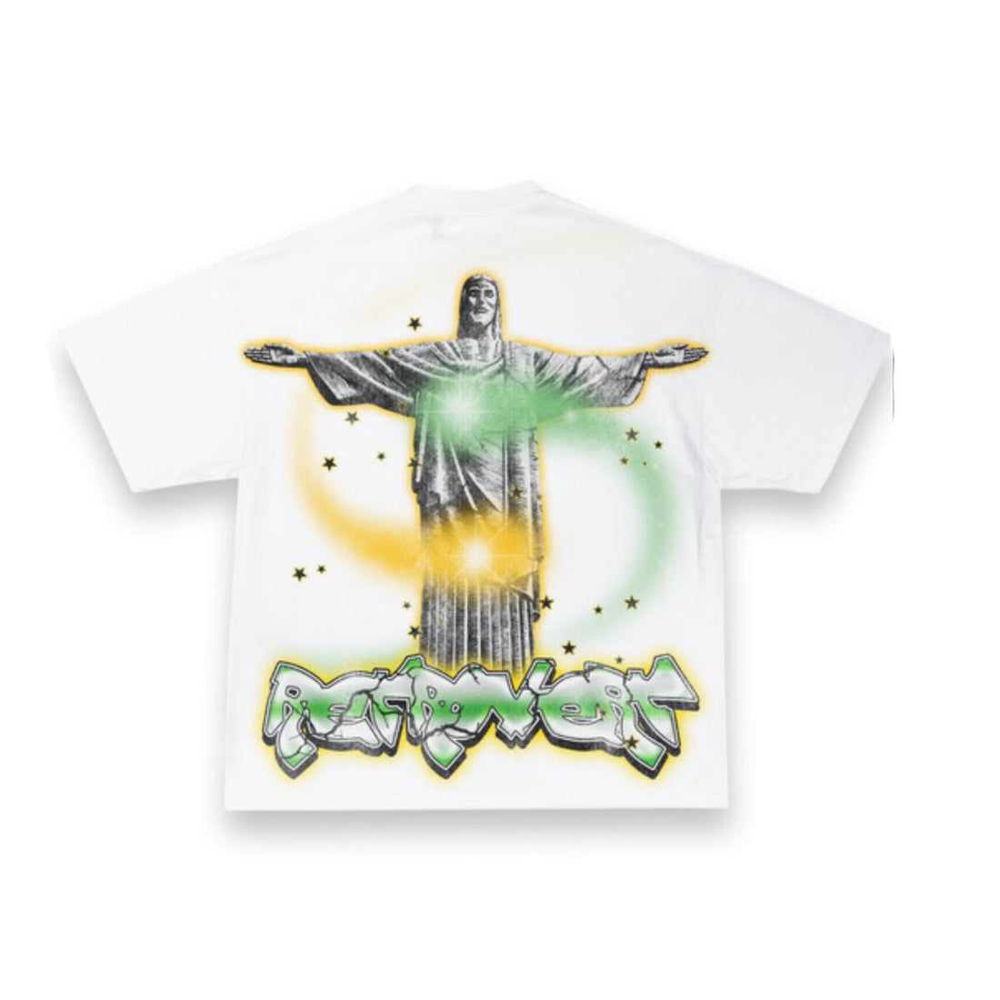 Retrovert Brazil T-Shirt White/ Green