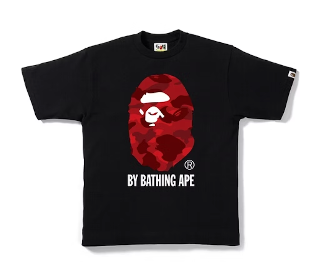 BAPE Color Camo By Bathing Tee Black/Red