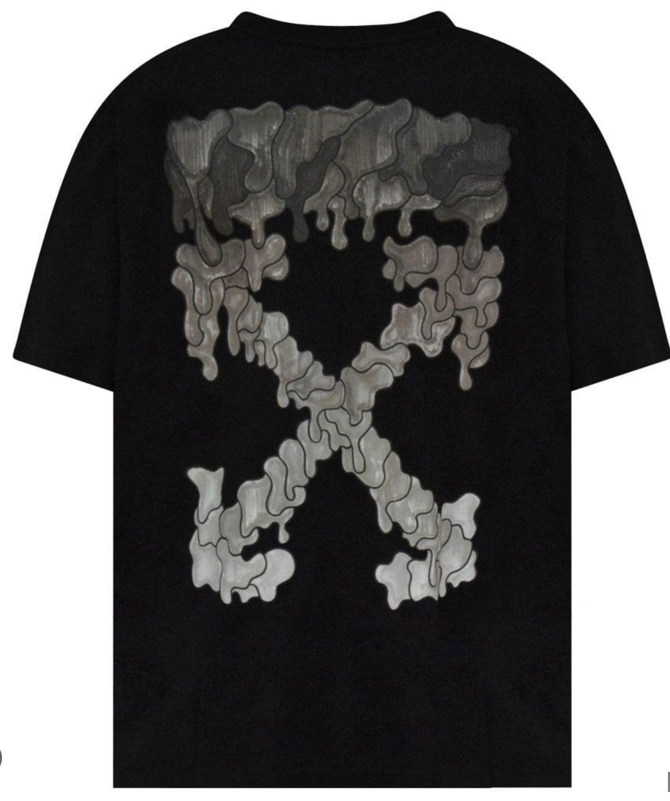 Off-White Black Marker Vertebrae Arrow Print Oversized T- shirt