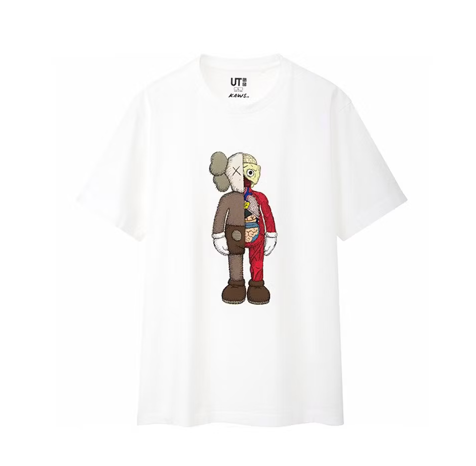 KAWS x Uniqlo Flayed Tee White