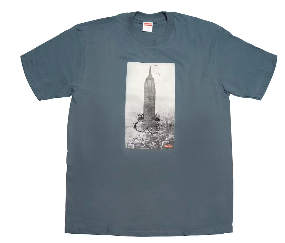 Supreme Mike Kelley The Empire State Building Tee Slate