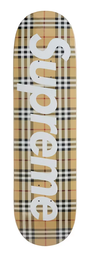 Supreme Burberry Skateboard Deck Beige