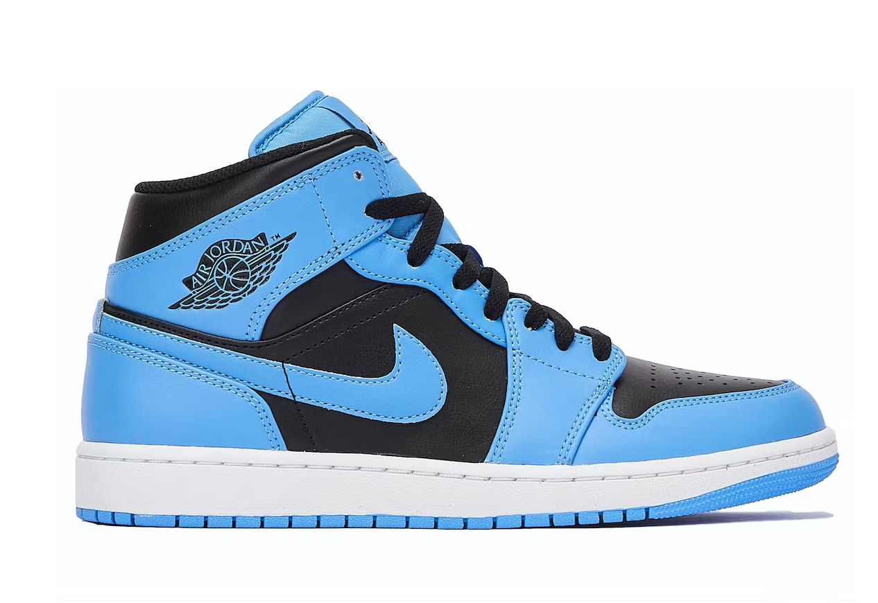 Air Jordan 1 Mid University Blue Black