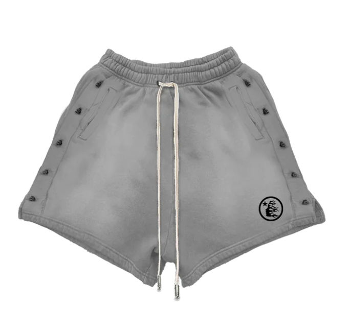 Hellstar Snap Shorts Grey