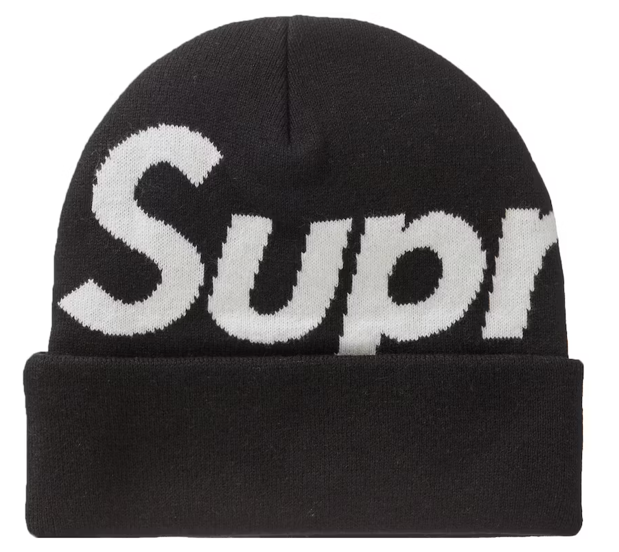 Supreme Big Logo Beanie Beanie (FW23) Black