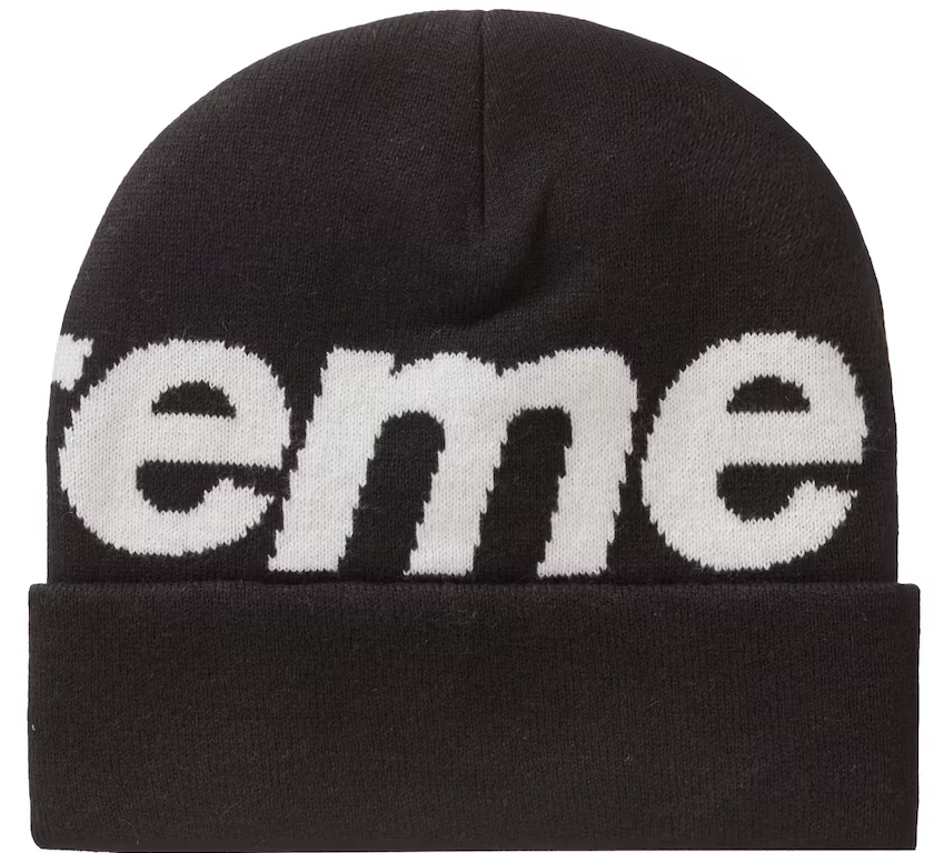 Supreme Big Logo Beanie Beanie (FW23) Black