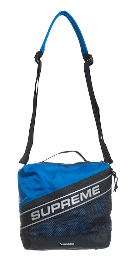 Supreme Logo Shoulder Bag Blue