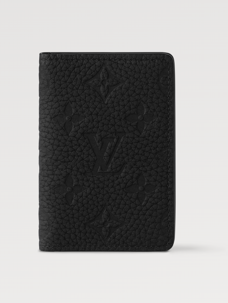 Louis Vuitton Cardholder Embossed Black Wallet