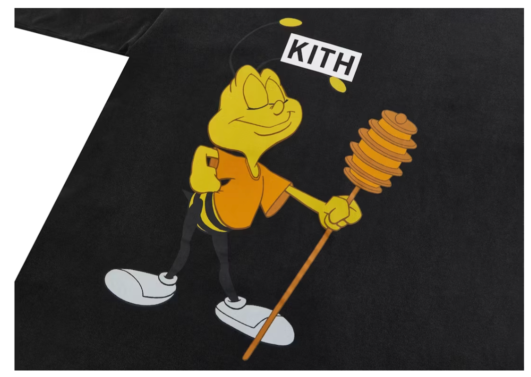 Kith Treats Cheerios Buzz Bee Vintage Tee Black