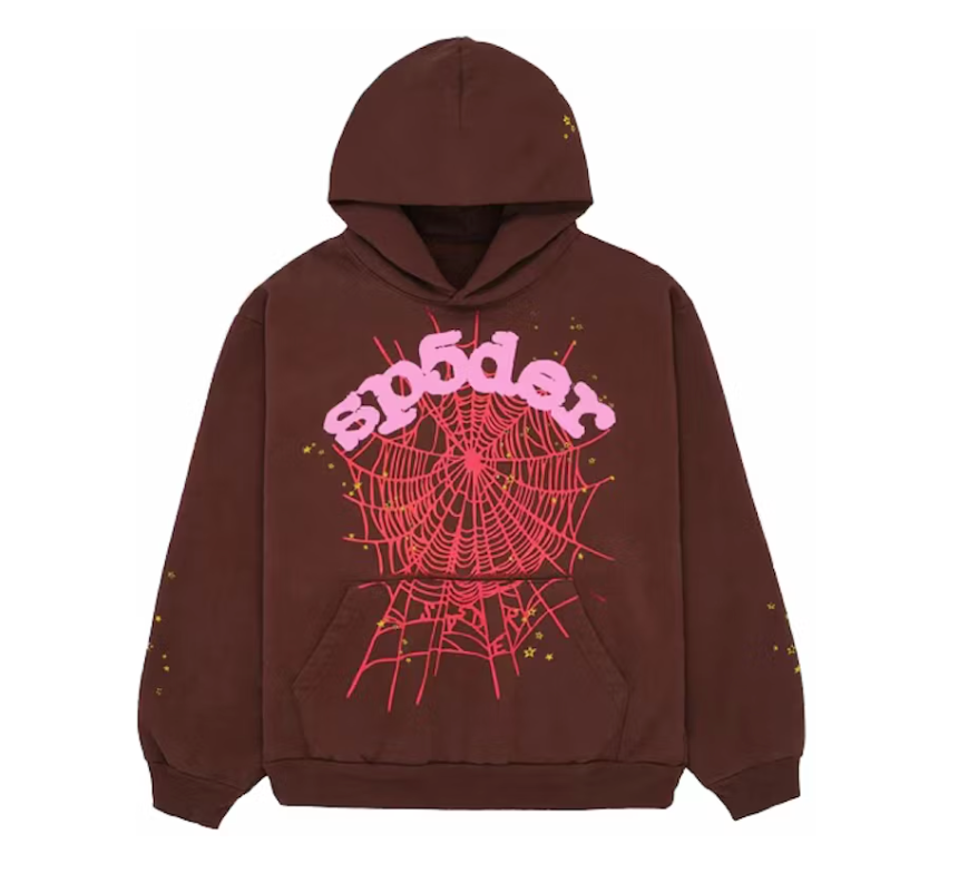 Sp5der Web Hoodie Brown