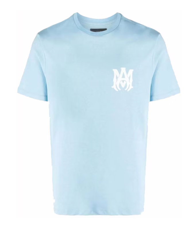 AMIRI MA Logo T-Shirt Light Blue