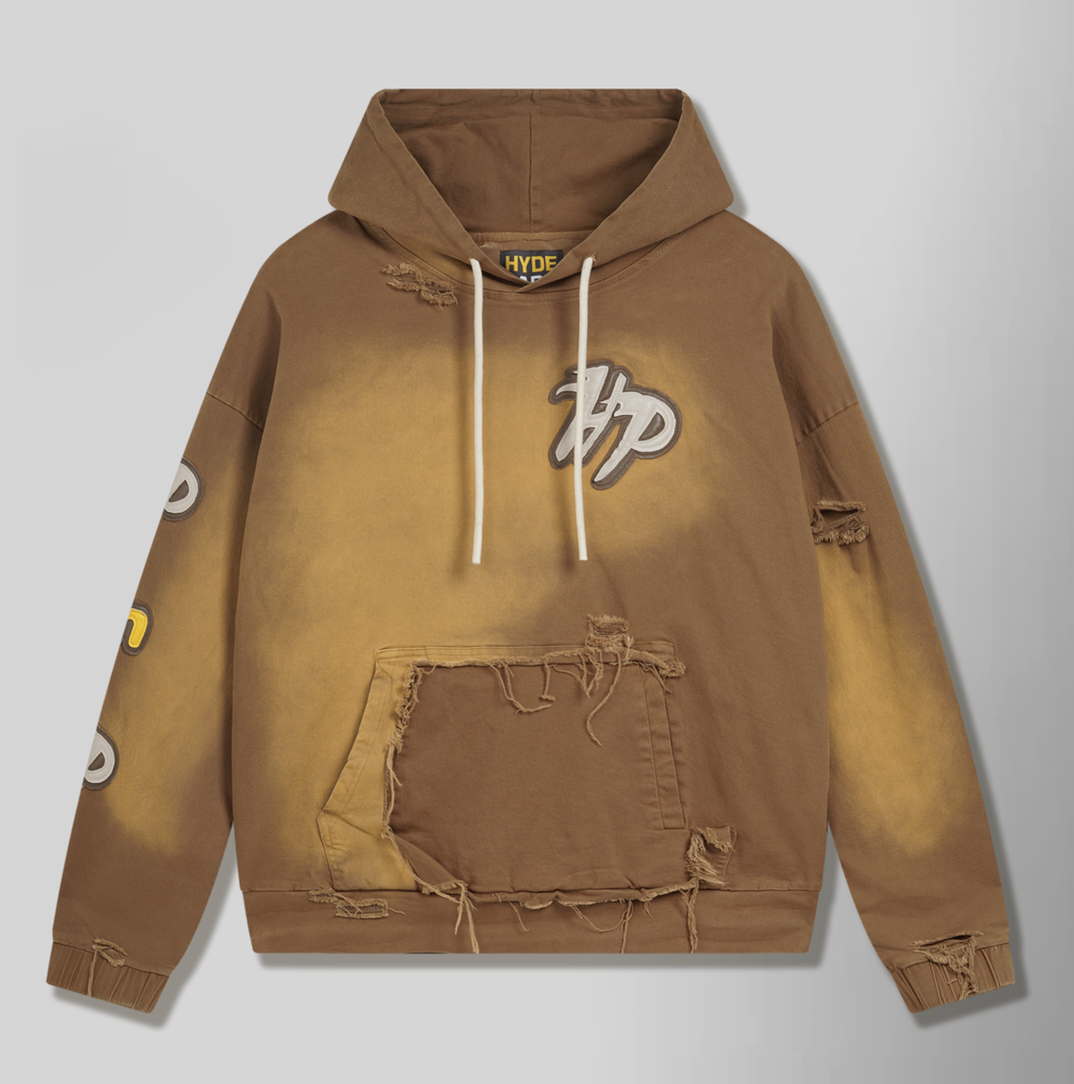 Hyde Park Work Wear Distressed Hoodie - Canyon