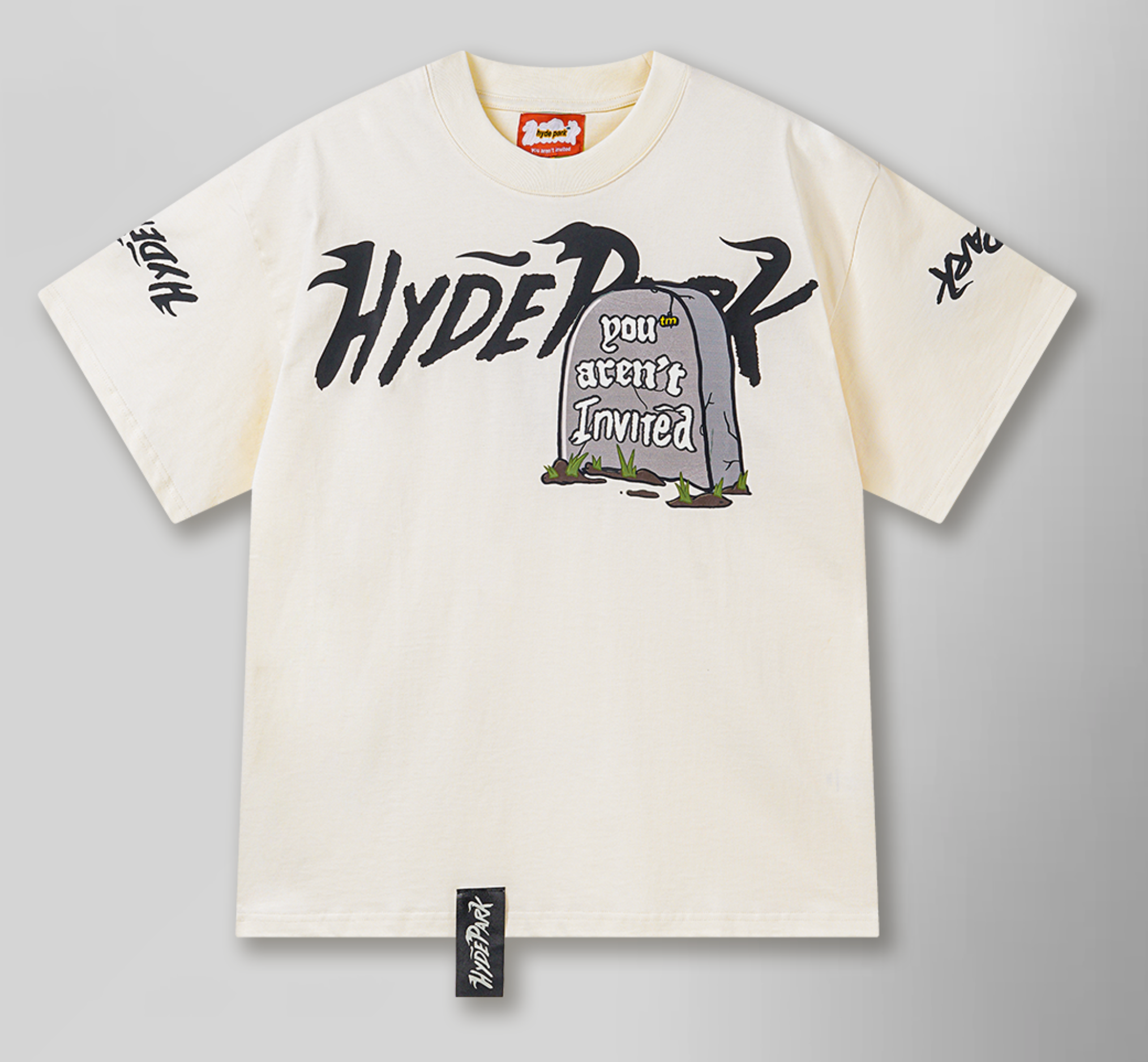 Hyde Park Tombstoned Tee - Cream