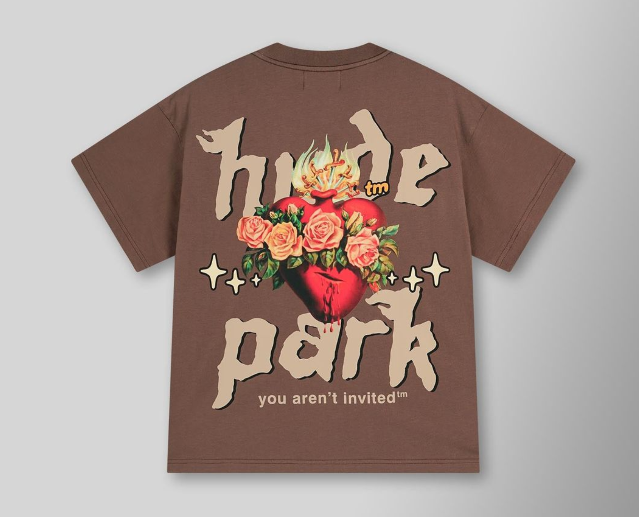 Hyde Park Sacred Heart Tee - Brown