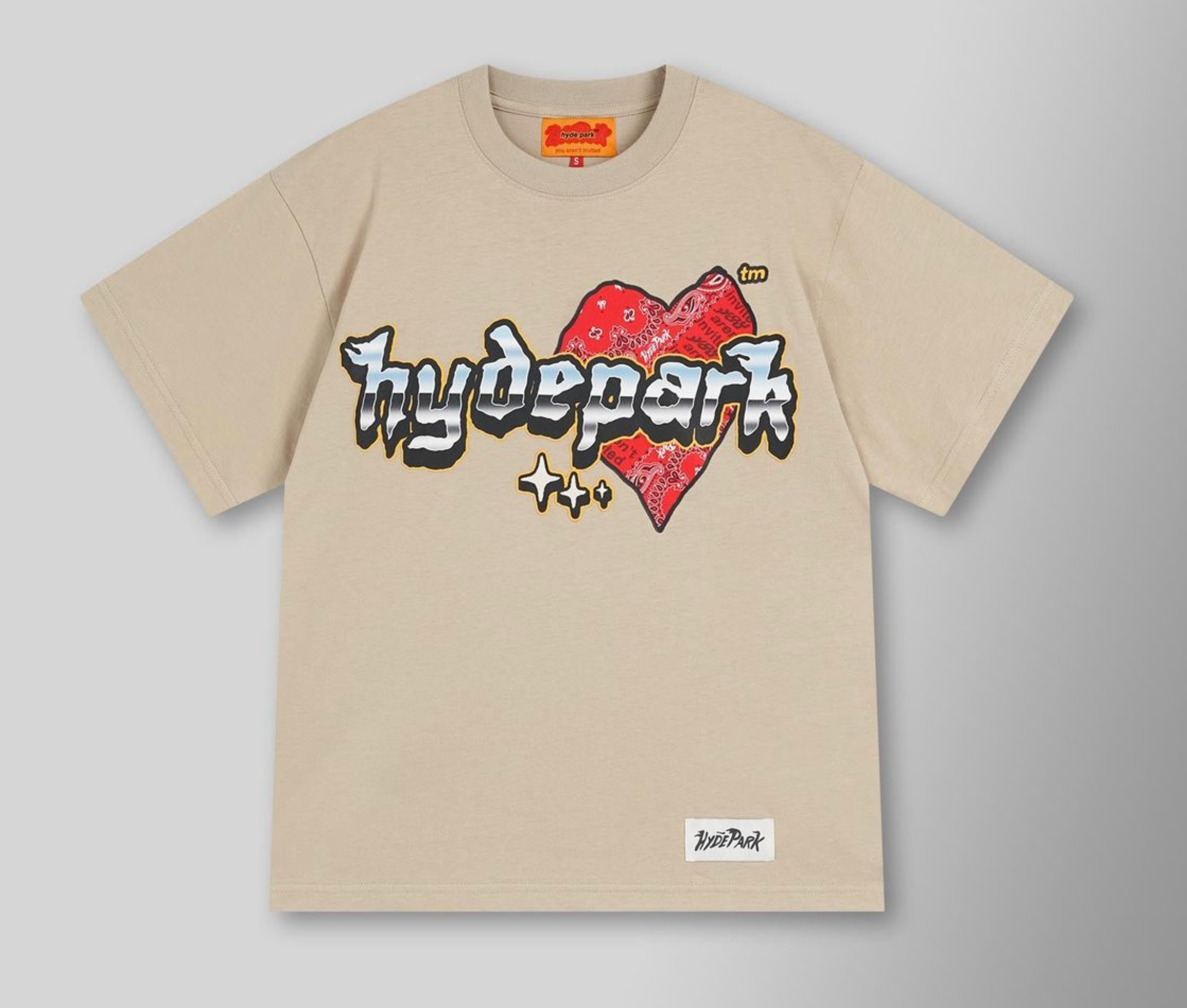 Hyde Park Slab Heart Tee - Cream