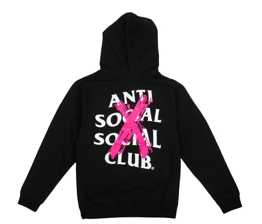 Anti Social Social Club Cancelled Hoodie Black (Pink X)