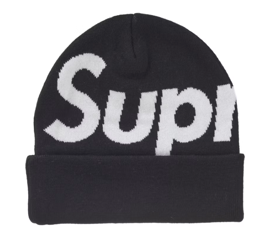 Supreme Big Logo Beanie (FW24) Black